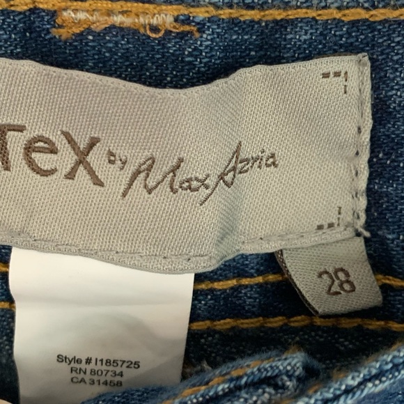 Tex by MaxAzria SZ 28 Wide Leg Four Pocket Denim Jeans - Picture 8 of 11